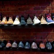 Men's shoe display at Shoegasm in New York. Photo by alphacityguides.