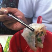 Crystal dumpling at Tim Ho Wan in Hong Kong. Photo by alphacityguides.