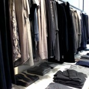 Fashion display inside Zadig & Voltaire in London. Photo by alphacityguides.