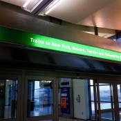 Platform to NJ Train at Newark Airport. Photo by alphacityguides.