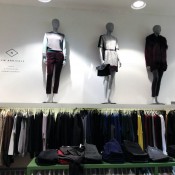Wall fashion display at Barneys CO-OP in New York. Photo by alphacityguides.