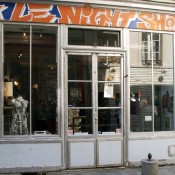 Store front at Le Night Shop in Paris. Photo by alphacityguides.