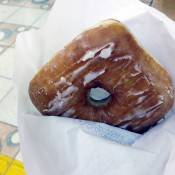 Vanilla and custard cream doughnut at Doughnut Plant in Tokyo. Photo by alphacityguides.