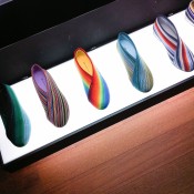 Striped Fold Low shoes at United Nude in New York. Photo by alphacityguides.