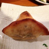 Sambousek lahme​ puff pastry at Yalla Yalla in London. Photo by alphacityguides.