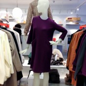 Womenswear fashion display at COS in London. Photo by alphacityguides.