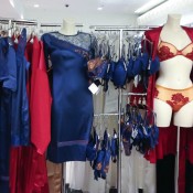 Lingerie display at Harrods in London. Photo by alphacityguides.