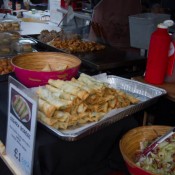 Street food at Brick Lane in London. Photo by alphacityguides.