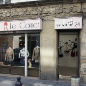 Store front at Le Corner in Paris. Photo by alphacityguides.