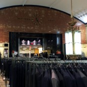 Menswear suits at Century 21 in New York. Photo by alphacityguides.