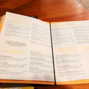 Menu at Yalla Yalla in London. Photo by alphacityguides.