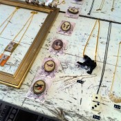 Accessories display at Cailles Des Lux in Paris. Photo by alphacityguides.