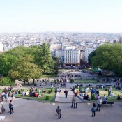 Veiw from the Basilica of the Sacré Coeur in Paris. Photo by alphacityguides.