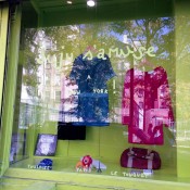 Window display inside Juju s'amuse! in New York. Photo by alphacityguides.