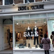 Store front at Zadig & Voltaire in London. Photo by alphacityguides.