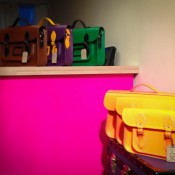 Accessory display at The Cambridge Satchel Company in Covent Garden London. Photo by alphacityguides.