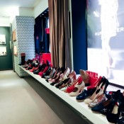Shoe display inside Kurt Geiger in London. Photo by alphacityguides.