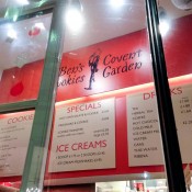 Menu at Ben's Cookies in London. Photo by alphacityguides.