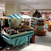 Wine and champagne room at Fortnum and Mason in London. Photo by alphacityguides.