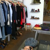Clothing display at French Trotters in Paris. Photo by alphacityguides.