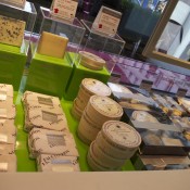 Cheese counter at Fauchon in Paris. Photo by alphacityguides.