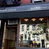 Store front at Puddin' in New York. Photo by alphacityguides.