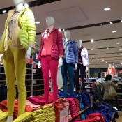 Fashion display inside Uniqlo in Tokyo. Photo by alphacityguides.