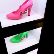 Neon Lo Res Pump at United Nude in New York. Photo by alphacityguides.