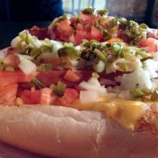 Hot dogs at Crif Dogs New York. Photo by alphacityguides.