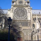 Southern facade of the Notre Dame Cathedral in Paris. Photo by alphacityguides.