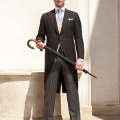 Bespoke morning suit from Huntsman in London. Photo supplied by Huntsman.