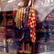 Vintage display at the Quality Mending Company in New York. Photo by alphacityguides.