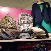 Fun fur backpacks at Wego Harajuku in Tokyo