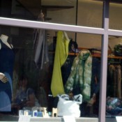 Window at Officina Slowear in Paris. Photo by alphacityguides.