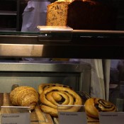Cinnamon swirl rolls at Euporium Bakery in Covent Garden, London. Photo by alphacityguides.