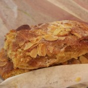Almond croissant by Gallet in Paris. Photo by alphacityguides.