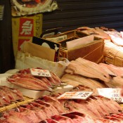 Fish vendor at Tsukiji Market in Tokyo. Photo by alphacityguides.