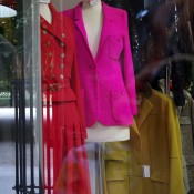 Vintage fashion at Didier Ludot in Paris. Photo by alphacityguides.