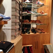 Limited edition sneaker display at Undefeated in Tokyo. Photo by alphacityguides.