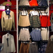 Fashion display at Shibuya 109 in Tokyo, Japan.