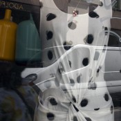 Window at Bubble Wood in Paris. Photo by alphacityguides. 