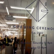 Store front at Opening Ceremony in London. Photo by alphacityguides.