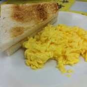 Soft scrambled eggs at Australia Dairy Company in Hong Kong. Photo by alphacityguides.