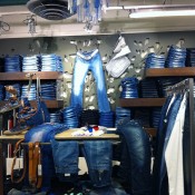 Fashion display inside Printemps in Paris. Photo by alphacityguides.