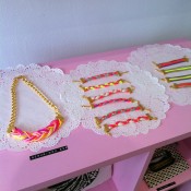 Accessories display at Cailles Des Lux in Paris. Photo by alphacityguides.