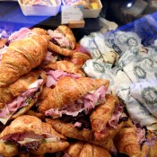 Food hall sandwiches at Harrods in London. Photo by alphacityguides.