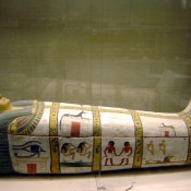 Egyptian exhibit at the louvre.
