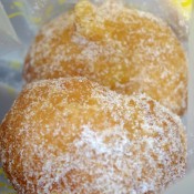 Sugared doughnuts at Tai Cheong Bakery in Hong Kong. Photo by alphacityguides.