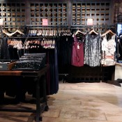 Women's fashion and accessories at AllSaints in London. Photo by alphacityguides.