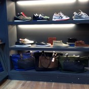 Men sneakers and bags at Steven Alan in New York. Photo by alphacityguides.